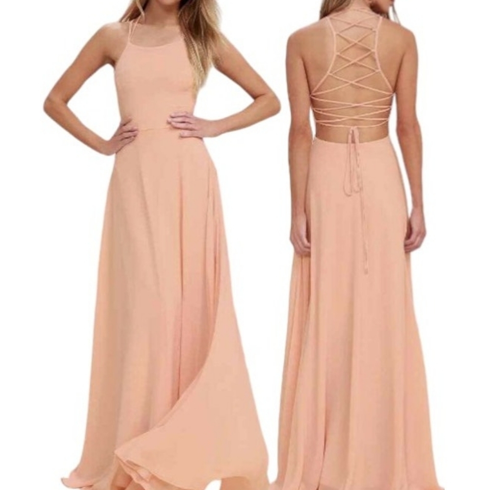 Lulus Ladder Back Tie Dress